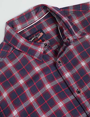 Image of U.S. Polo ASSN. Men's Cotton Regular Fit Tartan Check Twill Casual Shirt