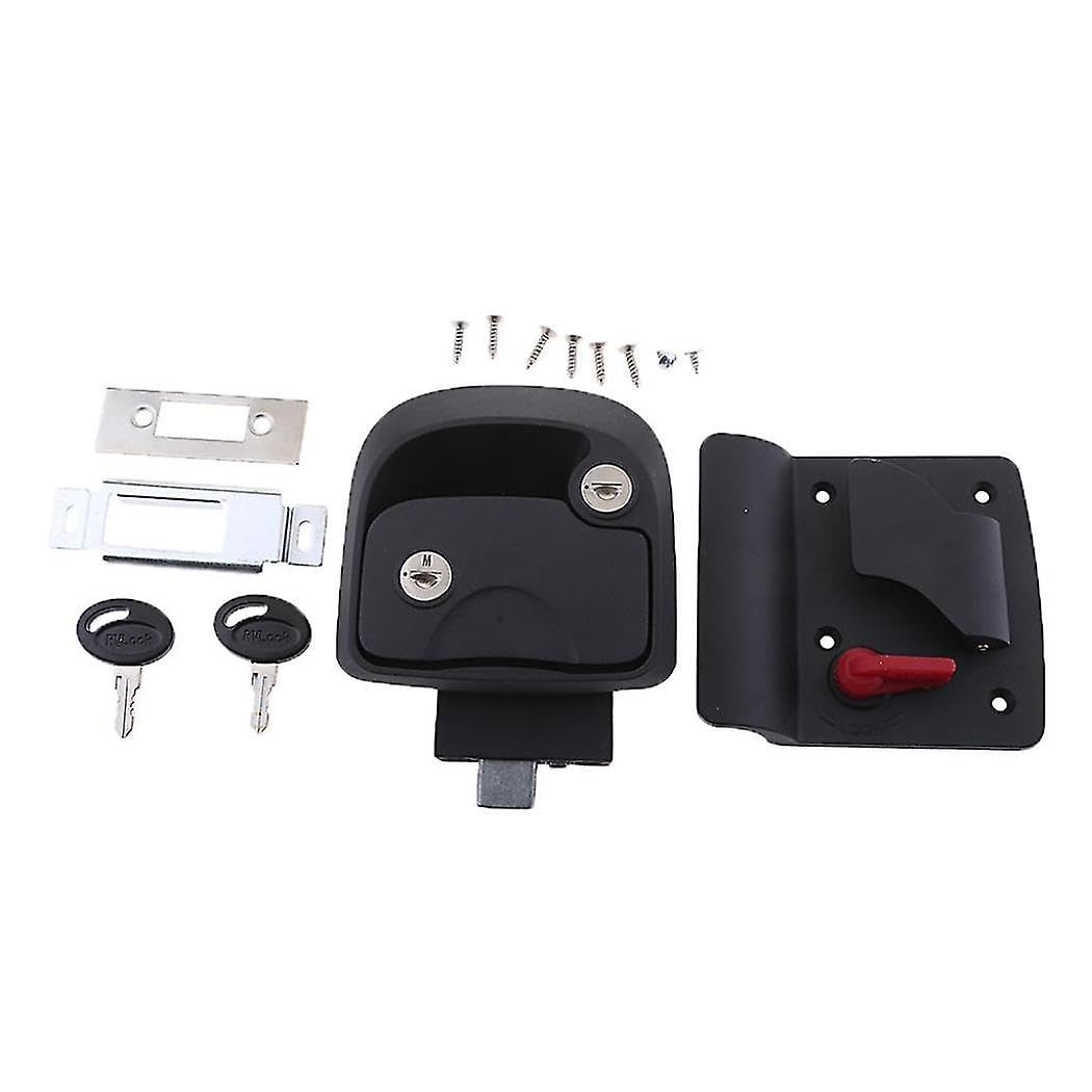 Joyhappst Image Color Rv Entry Door Lock Push-Type Door Locks R3 Mechanical Door Lock For Camper Rv Caravan Boat Motorhom