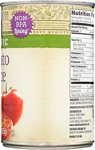 365 Everyday Value, Organic Tomato Sauce, 15 oz - Thumbnail 4