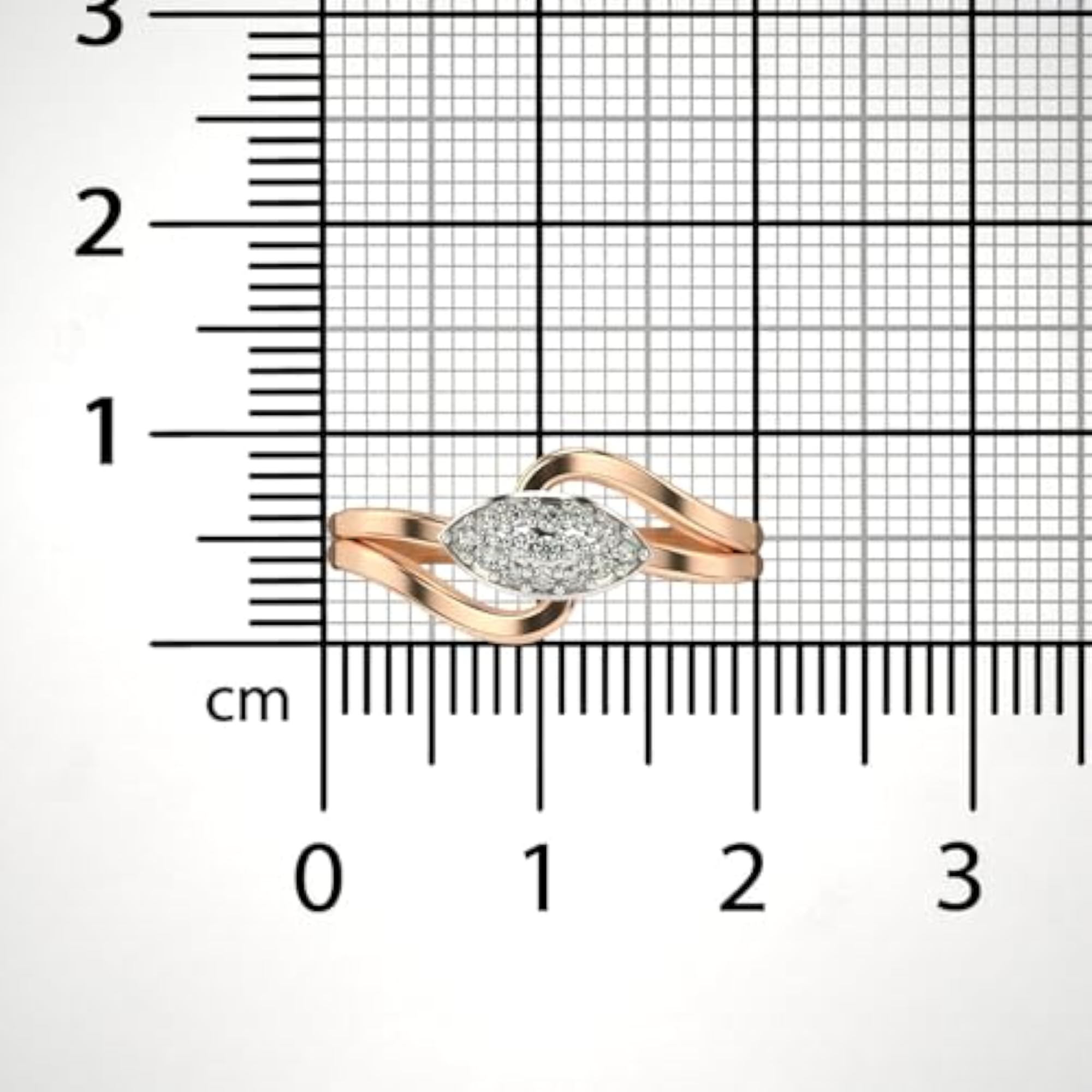 Women's Sterling Silver & Certified Lab Grown Diamond 0.12cts Ring, Stylish