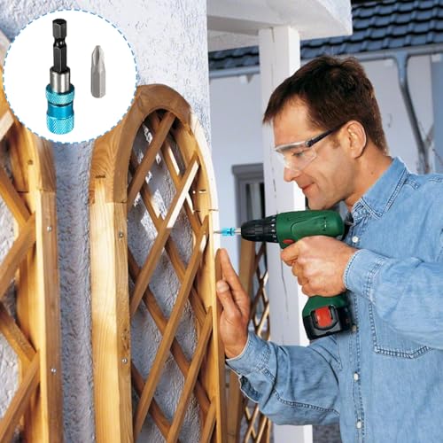 BaZuyunMd Bithalter Magnetisch, 3 Stück, 1/4-Zoll-Sechskantschaft, für Akkuschrauber und Handbohrmaschinen