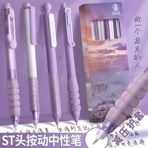 Set de 4 bolígrafos esterilizados de tinta negra de 0.5 mm miniatura 6