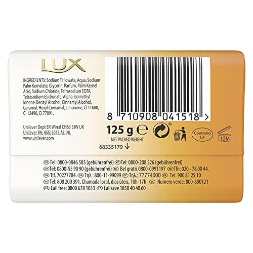 Lux Jabón con Crema Hidratante y Aroma de Rosa Blanca - 125 g - Imagen 3