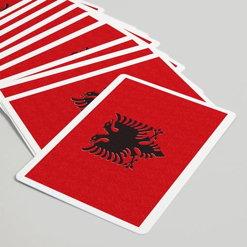 Baraja de Póker Albania Country Flag 52 Cartas miniatura 5