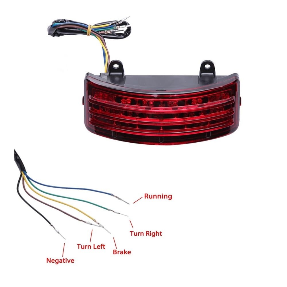 DAGMARA Freno Luce Stop Moto Indicatore di Direzione per Moto LED Stop Freno Fanale Posteriore per per Davidson FLHX/FLTRX per Street per Glide per Touring
