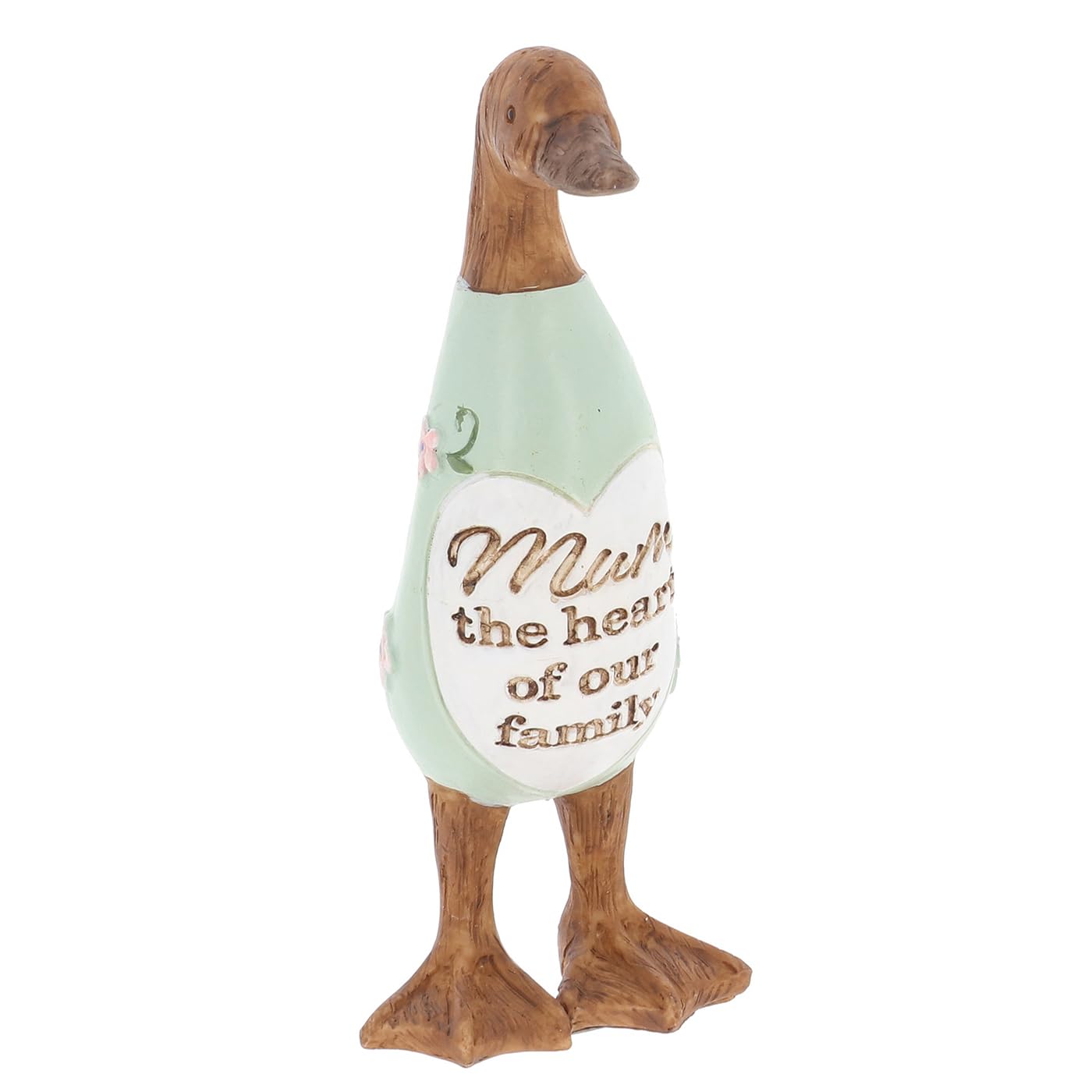 Shudehill Giftware Daisy Message Wooden Duck Ornament Gift - Family, Friends, Auntie, Daughter, Sister, Grandma, Nan or Mum Messages (Mum)