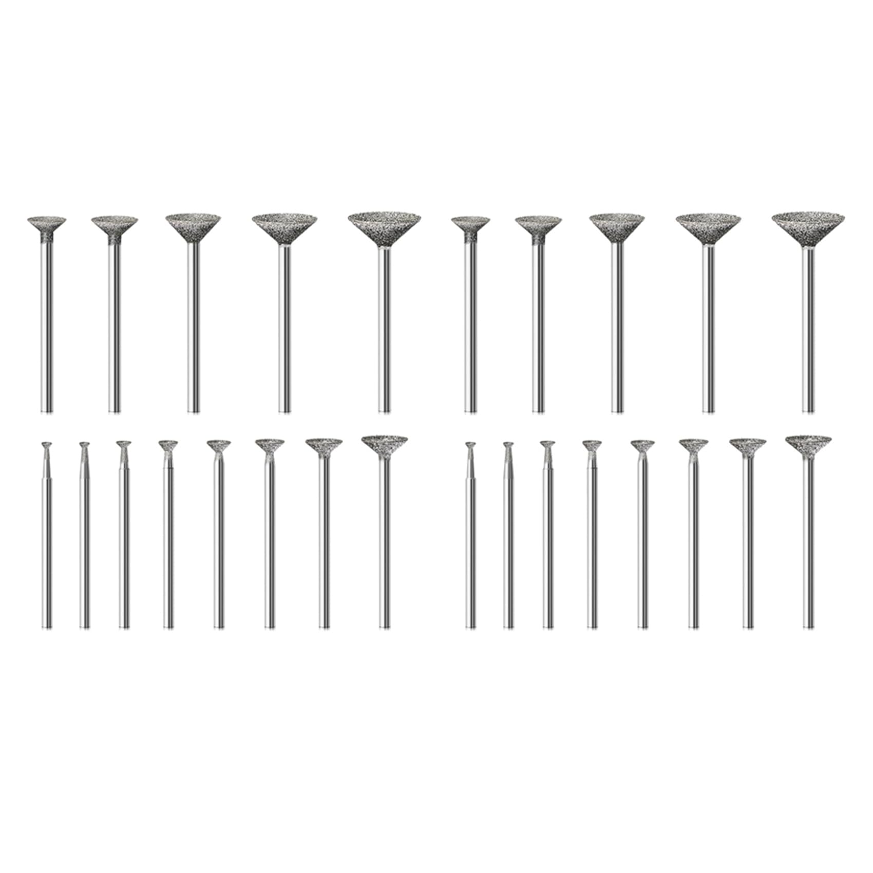 Jnchdghwa As Shown Stone Carving Set Burr Bits Compatible With For, 26Pcs Polishing Kits Rotary Tools Accessories