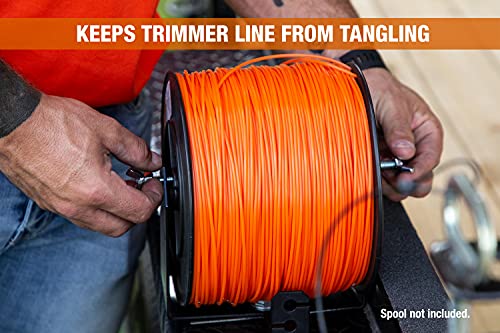 Buyers Products Lt40 Weed Wacker Commercial Trimmer Line Holder, With Mounting Hardware & Low Profile Steel Bracket Supports 3 Pound Spools For Landscape Trailer Organization Accessories, Black #TOP4