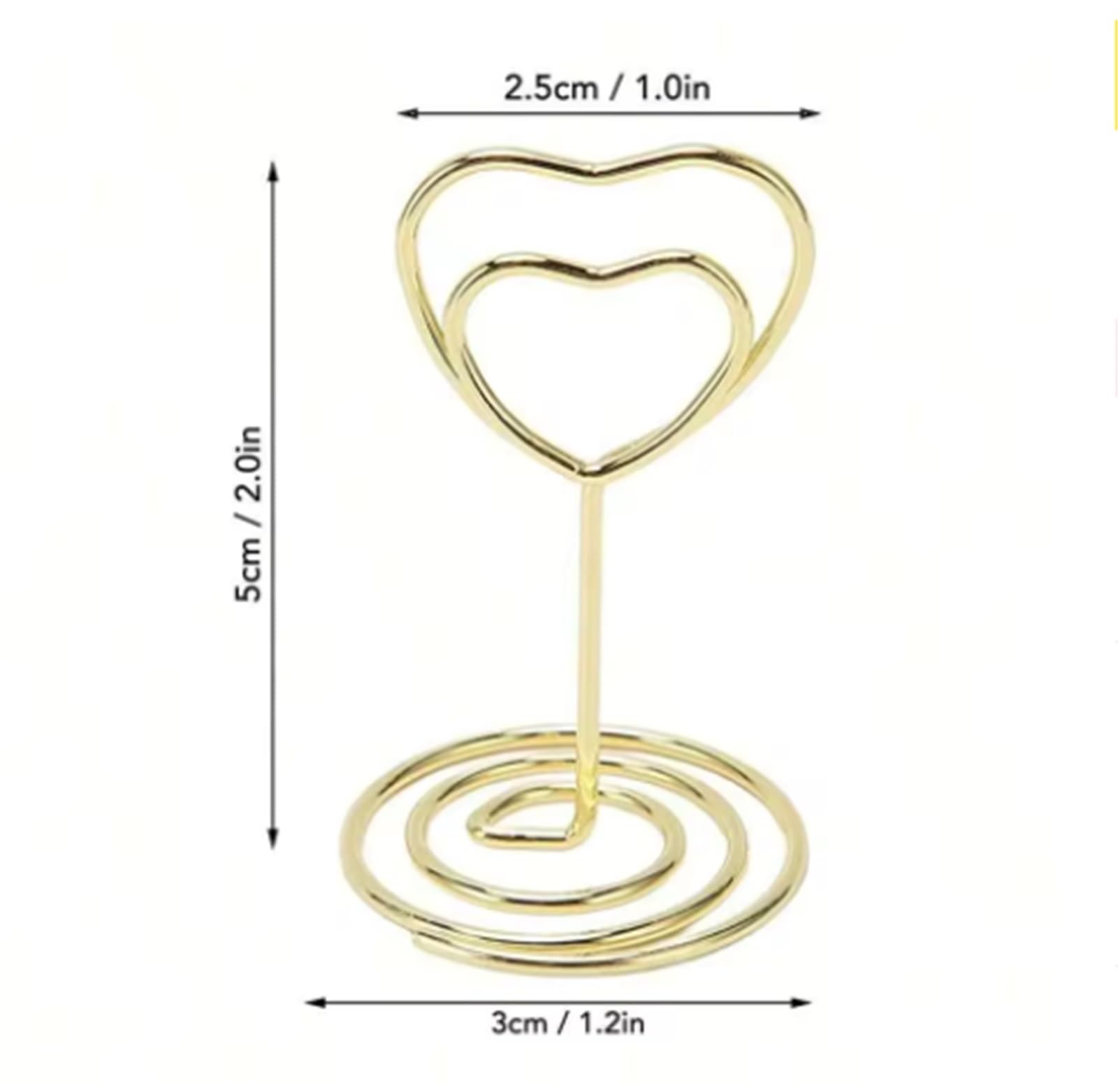 Tischkartenhalter, 100 Stück Tischnummernhalter, Tischkartenhalter, Tischhalter, für Hochzeit, Geburtstagsfeier