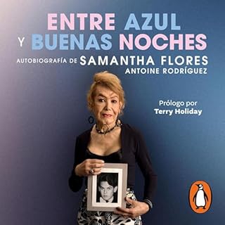 Diseño de la portada del título Entre azul y buenas noches