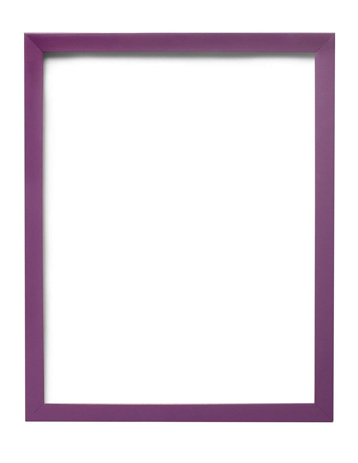 Purple-A4 Rainbow Colour Range Picture/Photo/Poster frame with a High Clarity Styrene Shatterproof Perspex Sheet & an MDF backing board - rcrp-purple-a4