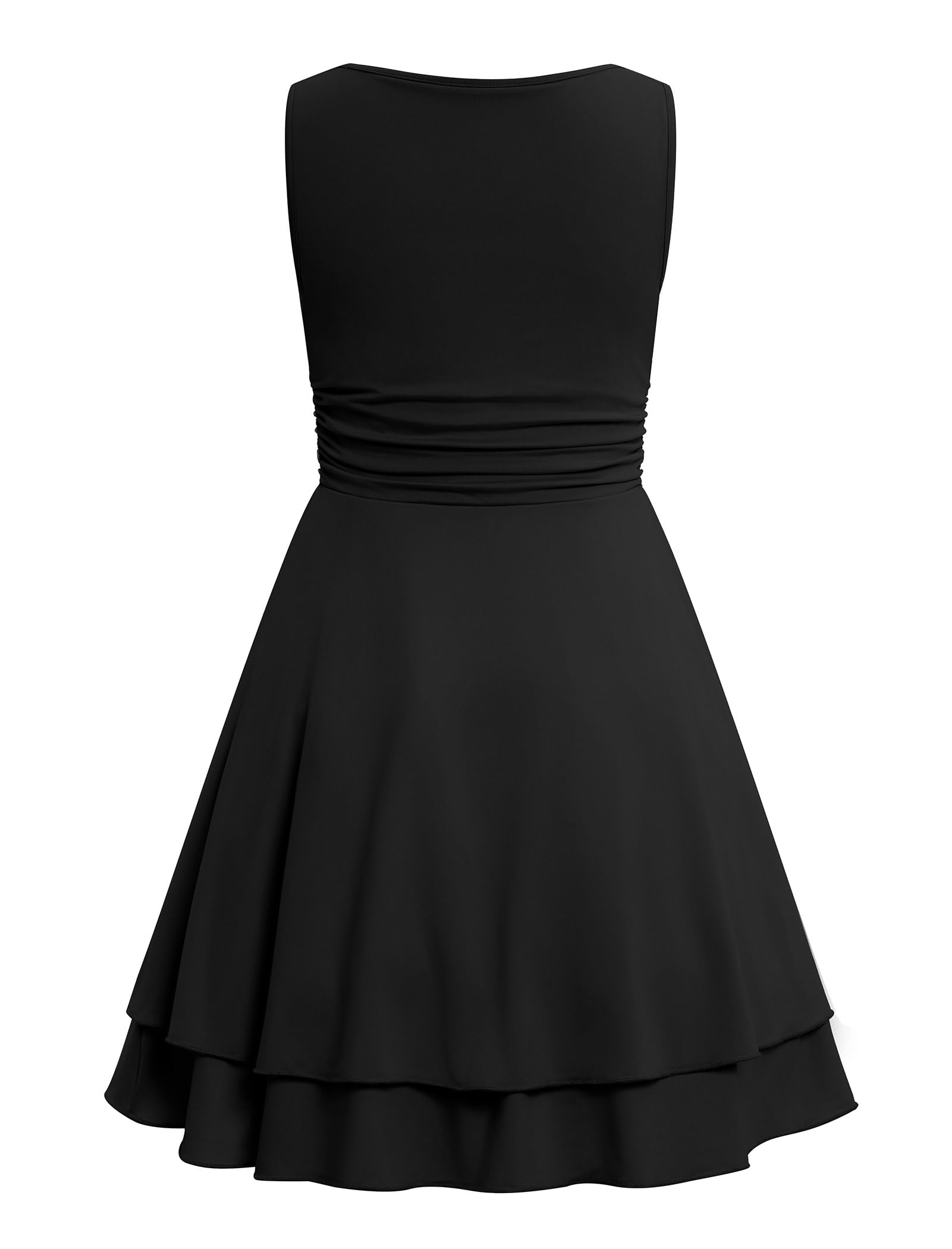IBTOM Castle Ärmelloses Kleid für Mädchen, gerüschte Taille, Rüschen, Sommer, Ostern, Tanz, 9–15 Jahre