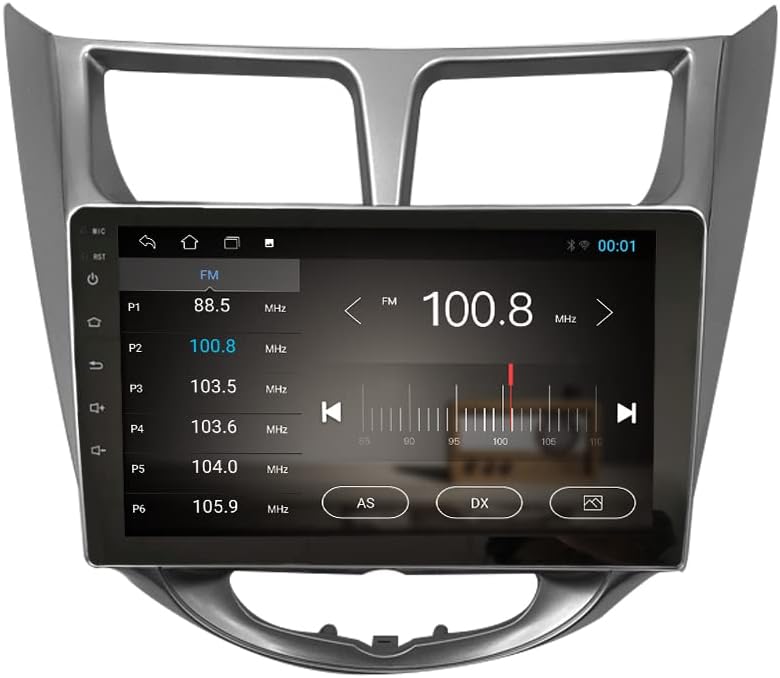 android 10 autoradio car navigation stereo multimedia player gps radio 2 5d touch screen forhyundai vernaaccentsolaris 2010 2016 silver quad core 1g