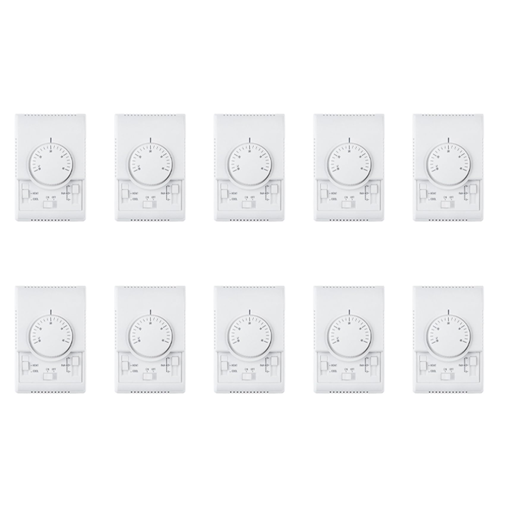 Jnchdghwa 10X MT01 220VAC Room Mechanical Thermostat Air Conditioner Fan Coil Thermostat Temperature Controller Warm