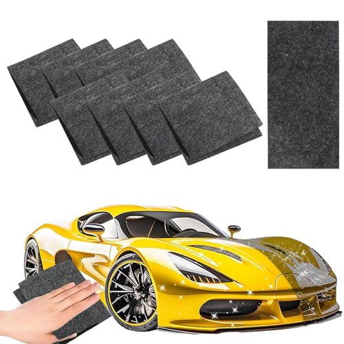 8 Piezas Nano Sparkle Cloth,Nano Magic Cloth,Paño Reparador Arañazos Coche para Eliminar Arañazos y Cuidado de la Pintura del Coche,Compatible con Colores