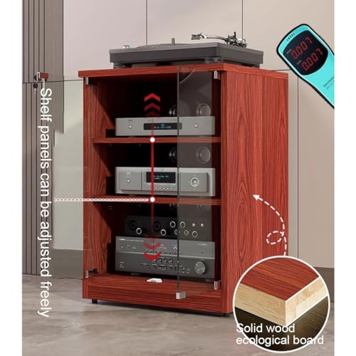 Meuble multimédia blanc 2 niveaux pour équipement audio Hi-Fi - 8