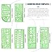 Glarks 16 Pieces Measuring Templates Building Formwork Stencils Geometric Drawing Rulers and Triangular Architect Scale Ruler with Pencil, Pencil Lead Refills, Eraser for Office and School