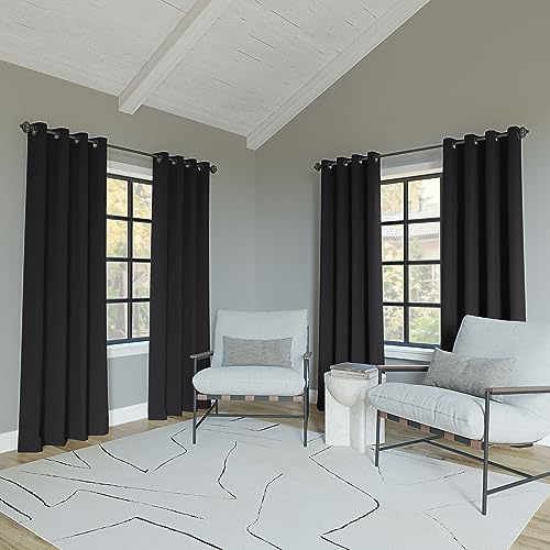 Sun Zero 62732 Nordic 2-Pack Theater Grade Noise Reducing Extreme 100% Blackout Grommet Curtain Panel Pair thumb #6