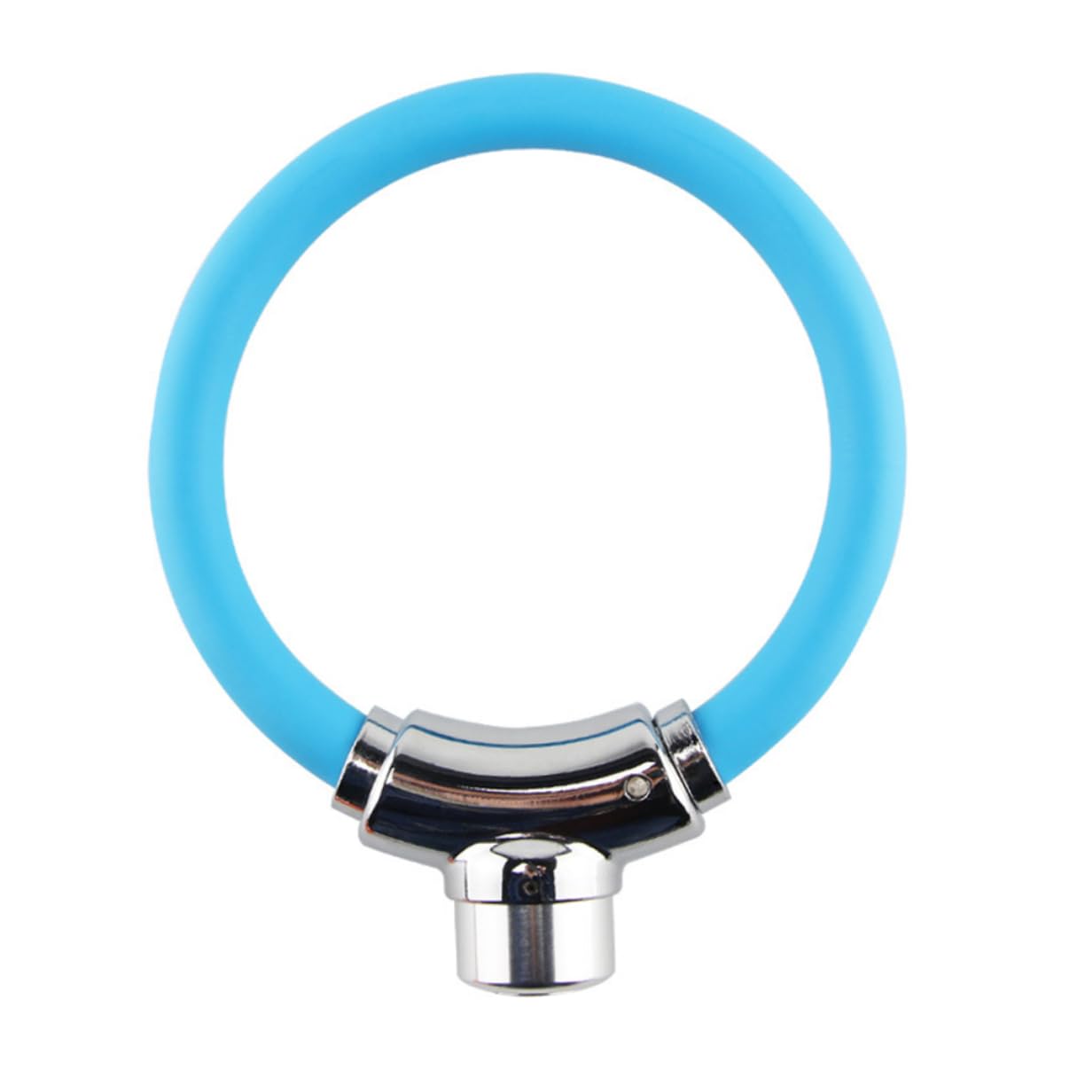 Lucchetto Bici a Cavo in Acciaio, Chiusura Blu in Lega di Alluminio e Pvc | Bike Outdoor e Outdoor Riding, Spazio Bloccabile, Facile Blocco, Uso Duraturo