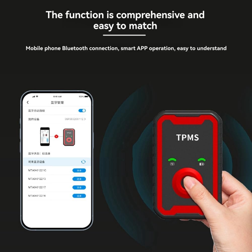 Sensor Programable Universal de 315 MHz y 433 MHz en 1, Herramienta de Reemplazo de Presión de Neumáticos para Automóviles TPMS