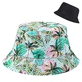 Yolev Fischerhut Unisex Fischerhut Doppelseitige Anglerhut Farbe Sommer Strand Sonnenhut Männer und Frauen Outdoor Reisen Camping Freizeithut