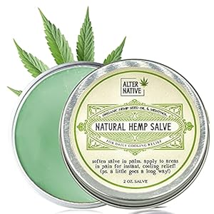 Hemp Oil Salve For Instant Cooling Relief – Made From Organic Hemp Seeds Extract – Natural Balm For Men & Women By Alter…