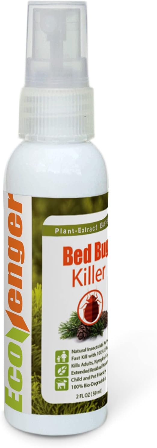 Bed Bug Killer by EcoRaider Travel/Personal Size, 100 Fast