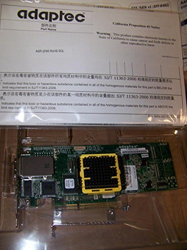 Adaptec 2260300-R 2045 RAID 4-Channel SATA/SAS 256MB LP PCI-Express 8 SGL Card