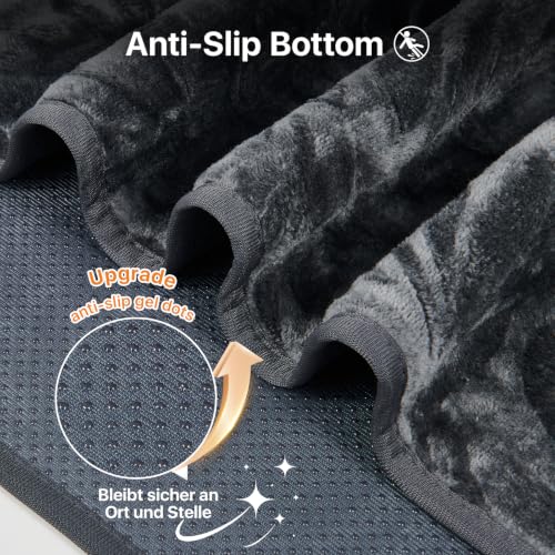 Image of LOOBANI 2 Pack Extra Large Washable Pee Pads for Dogs 72 inchx72 inch, Dark Gray