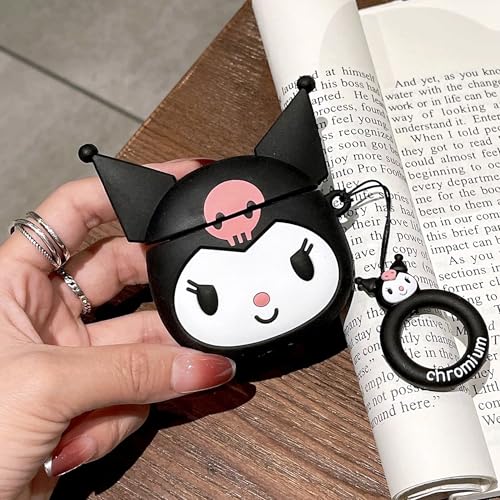 Image of YODI Case Cover for Airpods Pro|Pro 2|Airpods Pro 3|Airpods 4 Pouch, Silicone Cases with Cleaner Kit 360 Drop Protection,Shock-Resistant ((Black White Kitty), Airpods 4)