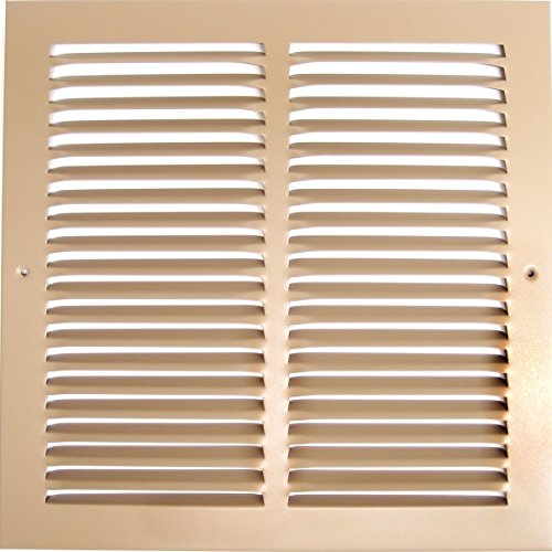 20"w X 30"h Steel Return Air Grilles - Sidewall and Ceiling - HVAC Duct Cover - Brown [Outer Dimensions: 21.75"w X 31.75"h]