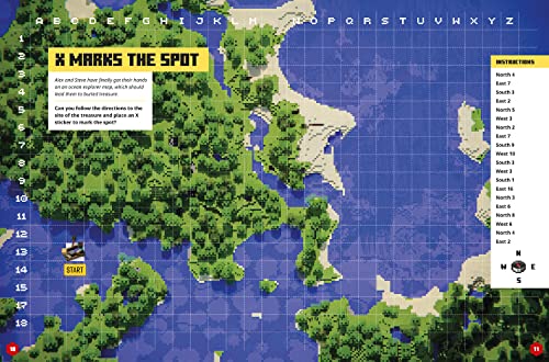 Minecraft Sticker Adventure: Treasure Hunt: A brand-new official sticker book containing hours of fu