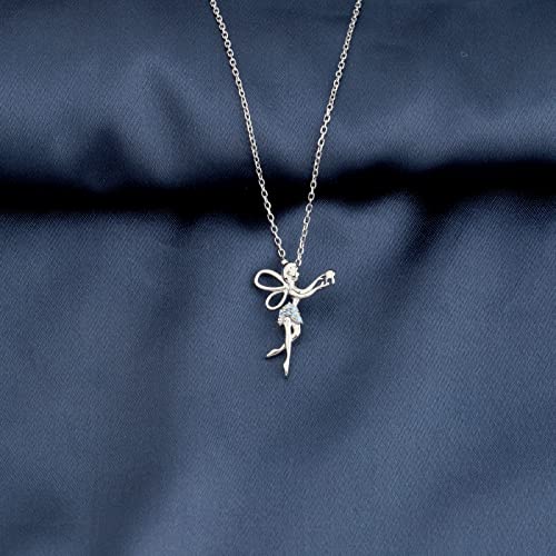 PLITI Fairy Necklace For Dentist Dental Hygienist Assistant Jewelry Fairy Wings Birthstone Necklace Sisters Birthday Gift - Image 5