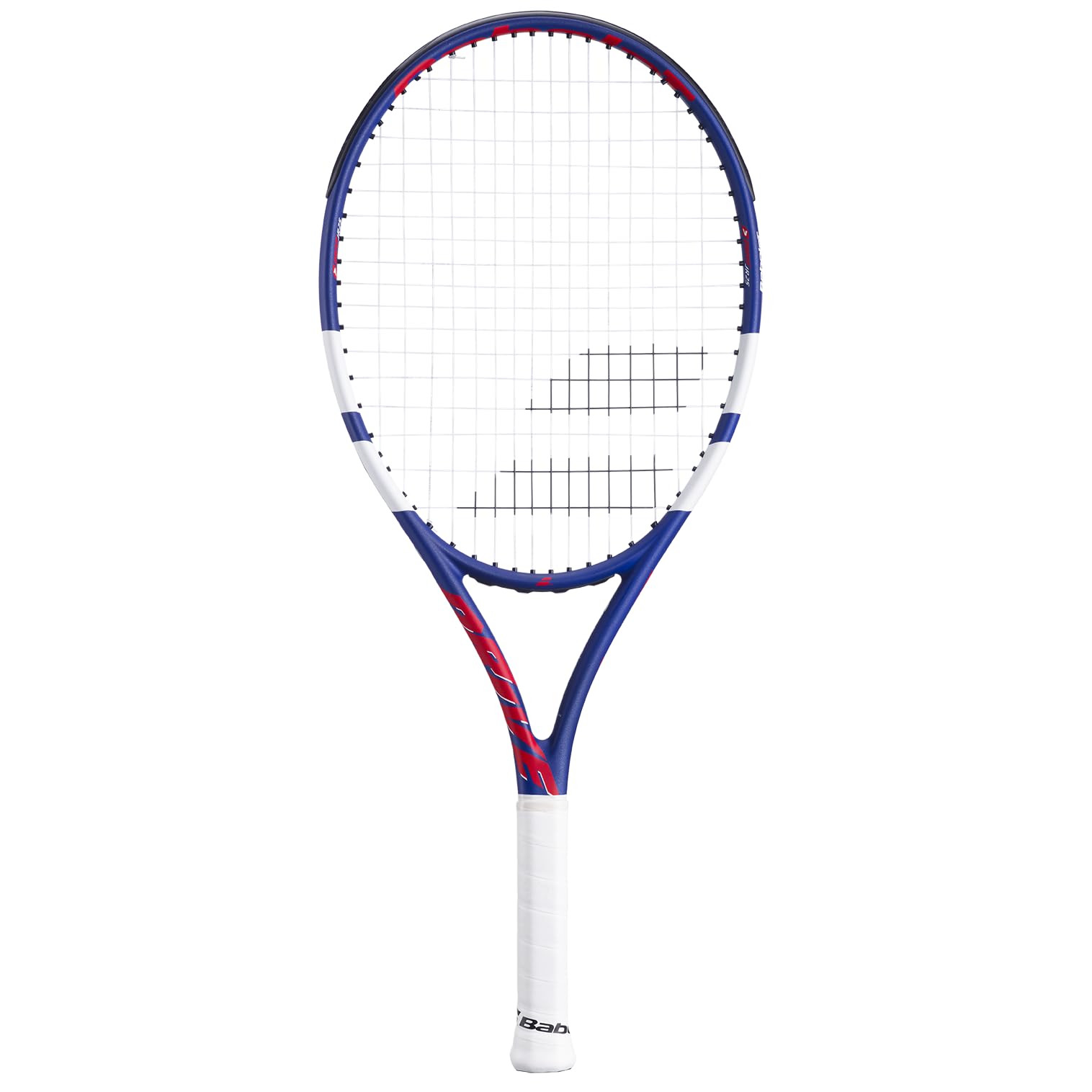 Babolat, Racchetta da tennis modello Drive Junior, taglia unica, colore blu/rosso, struttura composita in grafite e alluminio, leggera 230 g, ideale per giovani giocatori 9-11 anni
