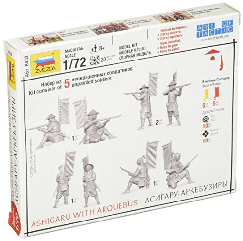 Zvezda Models Ashigaru con Arcabuces miniatura 2