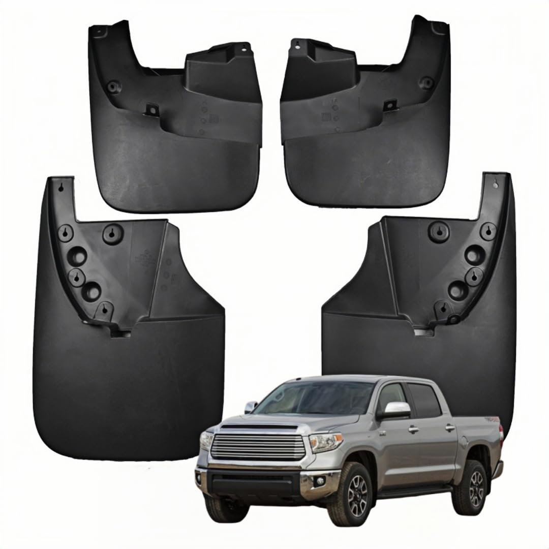 UDRFKDS Mud Flaps Splash Guards For Toyota TUNDRA 2010 Accessories Mudflap Fender Flares Front and Rear Mud Guard Set 4PCS