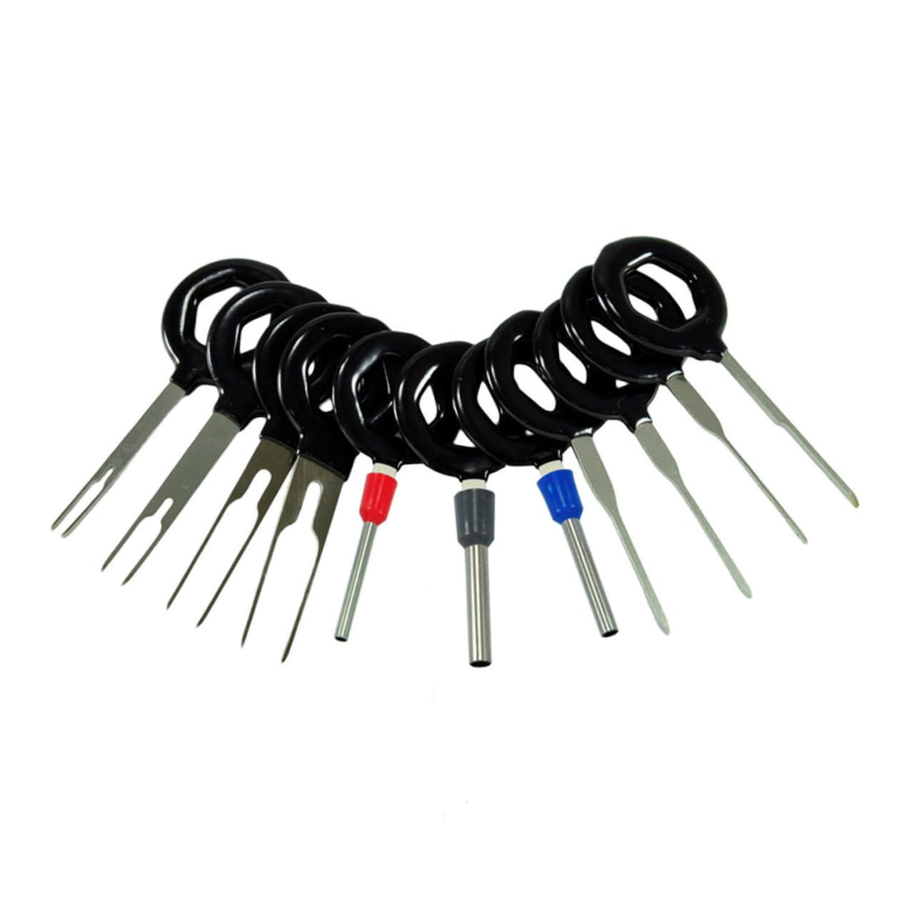 Parliky 11Pcs Needle Remove Tool for Automotive Connector Pin Extraction Terminal Extractor for Safe Disassembly of Wiring Crimp Connectors