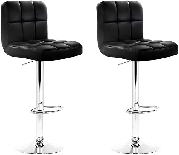 Artiss Set of 2 Adjustable Kitchen Swivel Bar Stools
