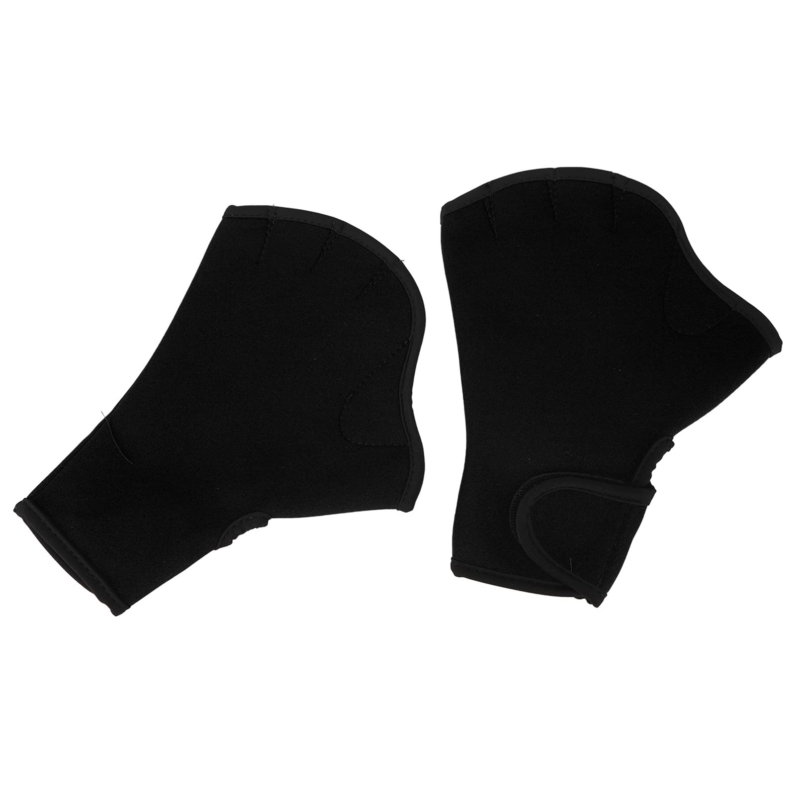 Swimming Water Gloves, Swimming Gloves Black 1 Pair Breathable Antislip Water Training For Men For Kids Swimming Training (L)