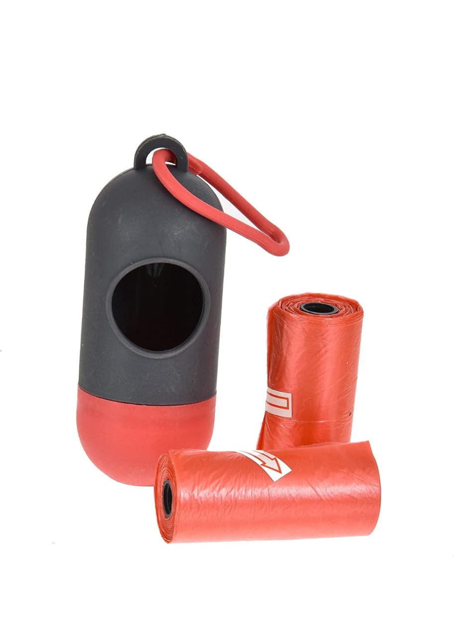 Amso Diaper Disposal Bag Dispenser with 2 Garbage Rolls black