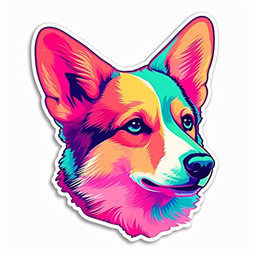 Image of Yoonek Graphics Welsh Corgi Welsh Corgi Dog Vinyl Decal Sticker for Car, Laptop, Tumbler, More. #0010044-8