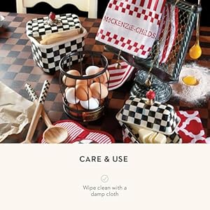 MACKENZIE-CHILDS Utensil Caddy, Sturdy Cutlery Organizer for Table or Countertop MACKENZIE CHILDS Utensil Caddy Sturdy Cutlery Organizer for Table or Countertop