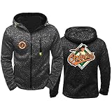 GMRZ Hoodie Strickjacke, Mit Baltimore Orioles Logo Major League Baseball Team Trainingsanzug Fans Jersey Kapuze Sweatshirt Langarm Jacke Für Herren Damen,A,XXL