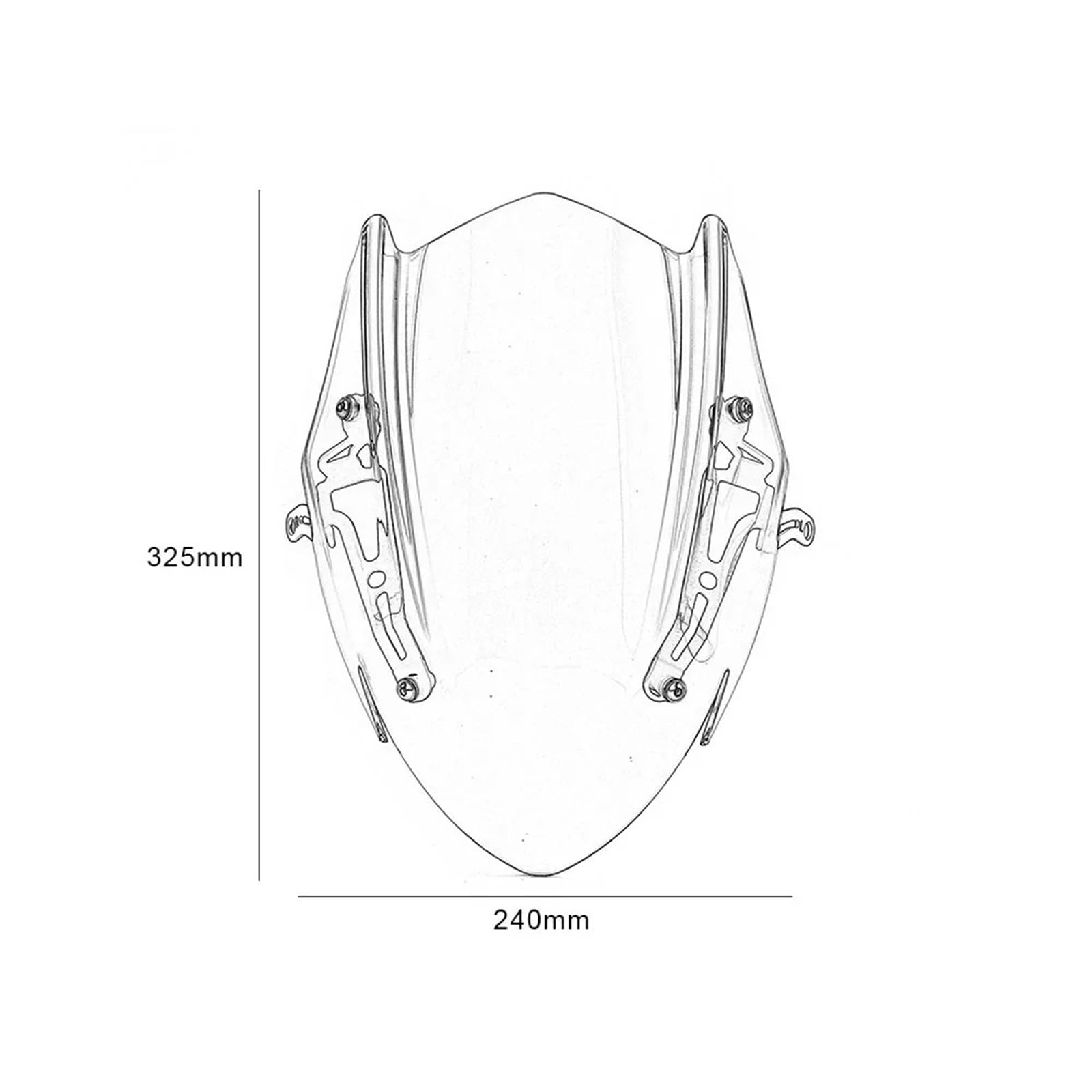 Wiatrochron Pasuje do Suzuki GSX-S750 2017-2022 | Osłona przedniej szyby motocykla Osłona przeciwwietrzna szyby przedniej(A)