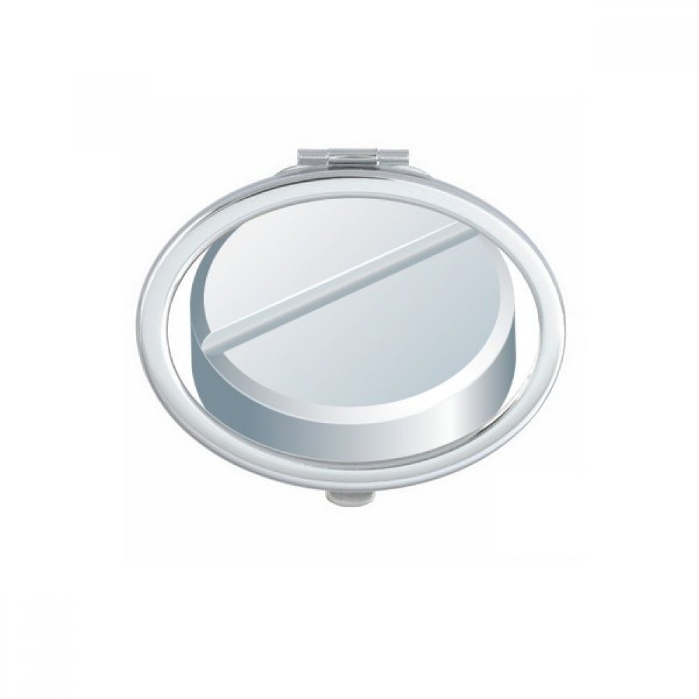 Miroir de maquillage ovale de poche pour corriger l'eyeliner et le rouge à lèvres partout