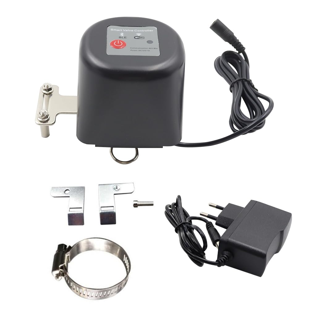 POFET Valve d'eau Intelligente, minuterie d'eau WiFi, Prise en Charge de la télécommande du téléphone Portable, Compatible avec Smart Life, Support Tuya, Assistant Vocal