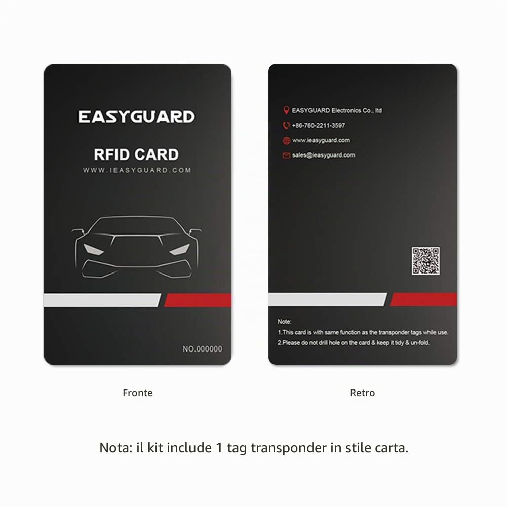 Easyguard Smart Auto con allarme di premere il pulsante di avvio chiave RFID Smart & Touch keyless Go system