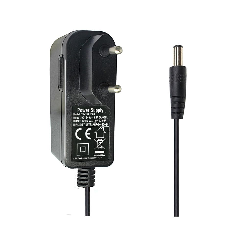 Alimentatore 12V 1A Con Connettore 5,5x2,1 Mm - Per PC, Telecamere E Tablet - Nero O Bianco, Con Cavo Europeo - Foto 10