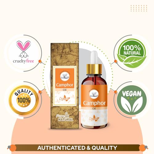 Image of Crysalis Camphor Oil Cosmetic Grade - 50 ml - Aromatic Botanical Oil for Skin Care, Hair Blends & DIY Formulations