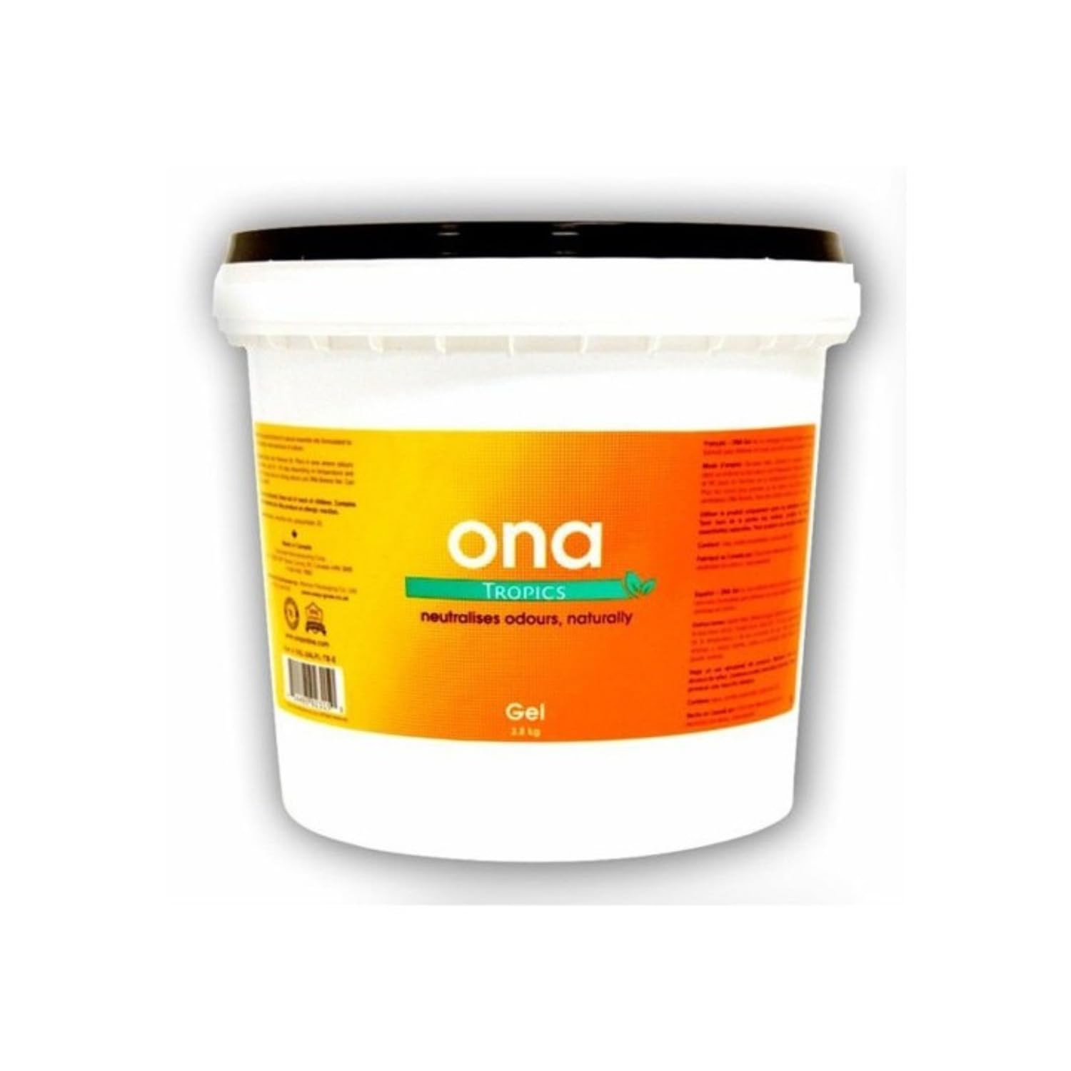 GROWMANIA Neutralizador de Olores ONA 3,8 kg Tropics - Eliminador de Olores - Purificador Mal Olor en Formato Gel